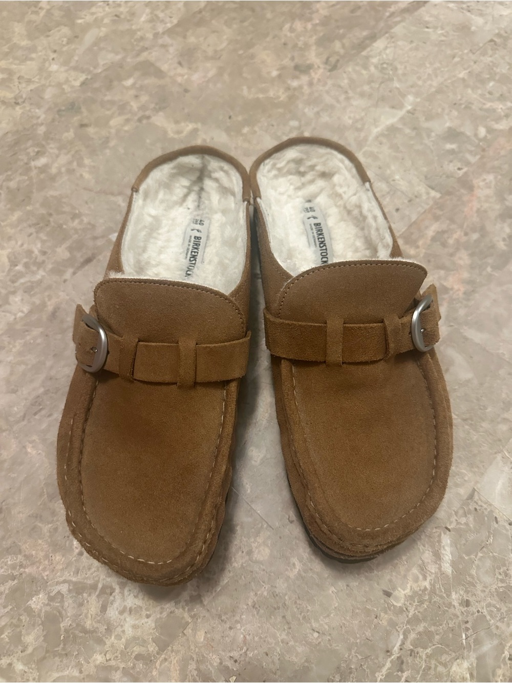 Birkenstock Buckley shearling size 40
